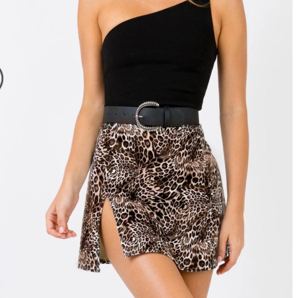 BNWT Princess Polly Leopard Skirt